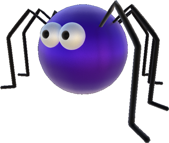 Spider - Cartoon (654x545), Png Download