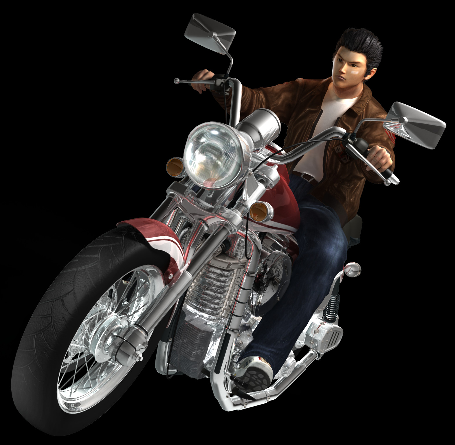 Png Images - Motorbike - Ryo Hazuki (1572x1540), Png Download
