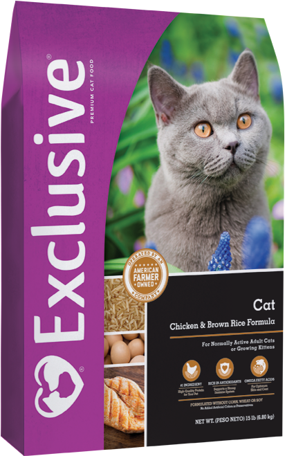 Exclusive Chicken & Brown Rice Formula For Cats - Exclusive Puppy Chicken & Brown Rice Formula (500x676), Png Download