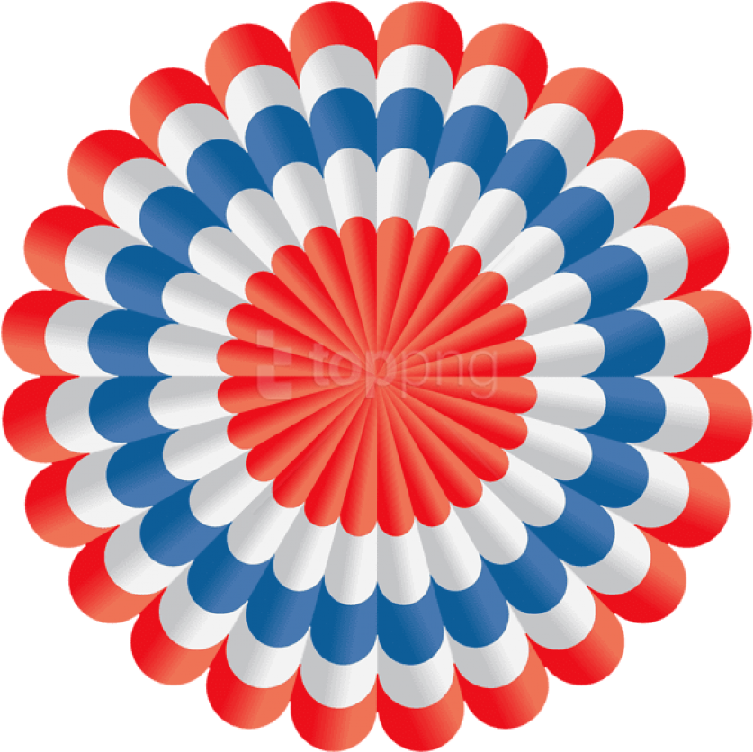 Free Png Download Usa Rosette Decor Clipart Png Photo - Blue Color Ribbon Medals (850x849), Png Download