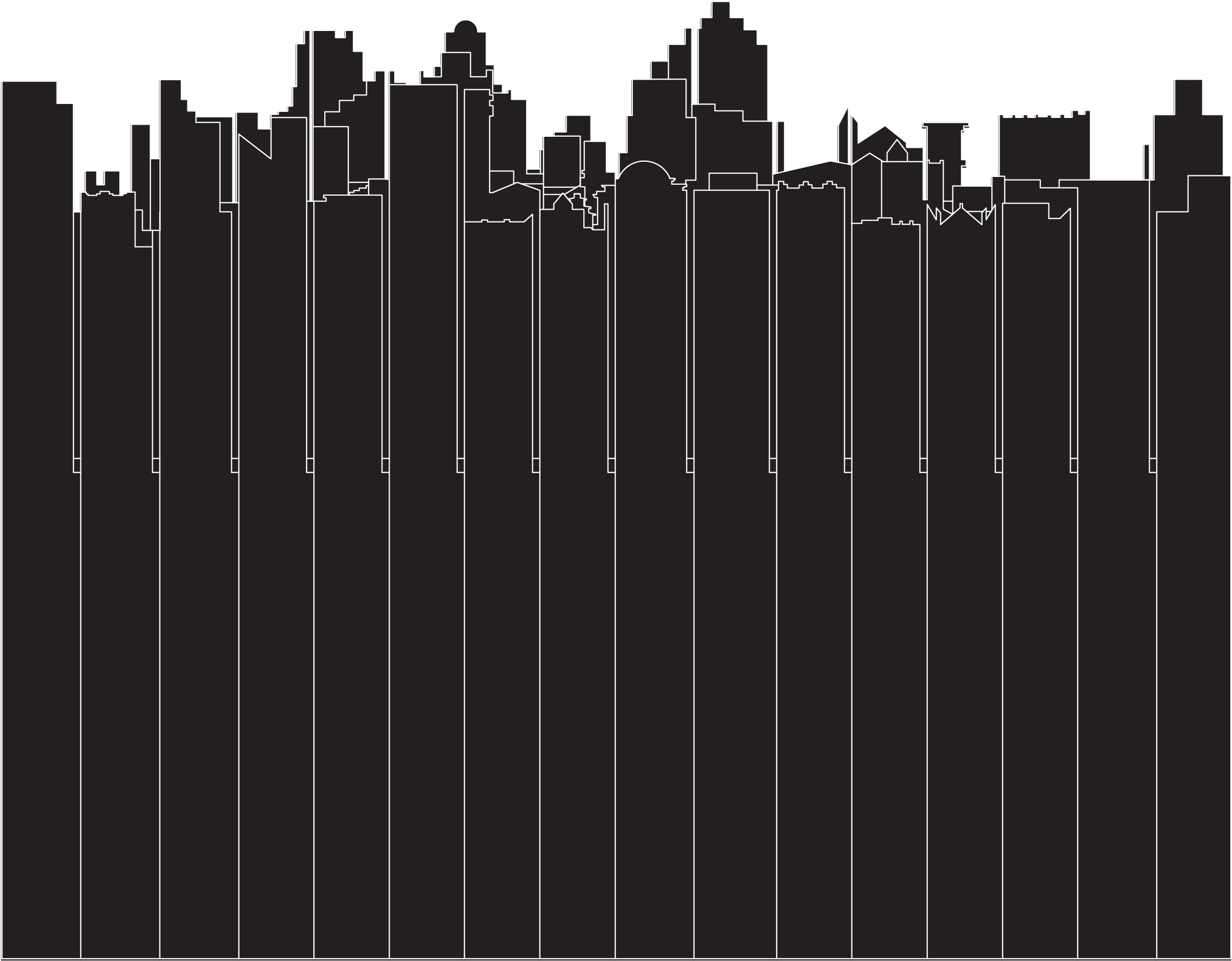 Pop-up City Storefront Elevation - Skyline (3298x1727), Png Download