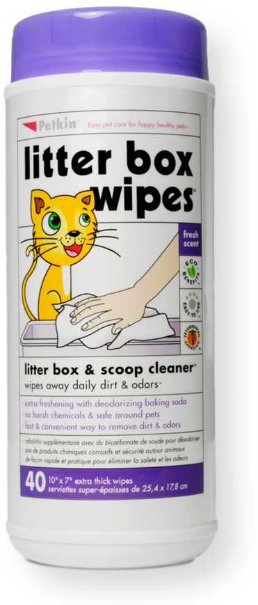 Petkin Litter Box Wipes 40pk - Mosquito (900x900), Png Download
