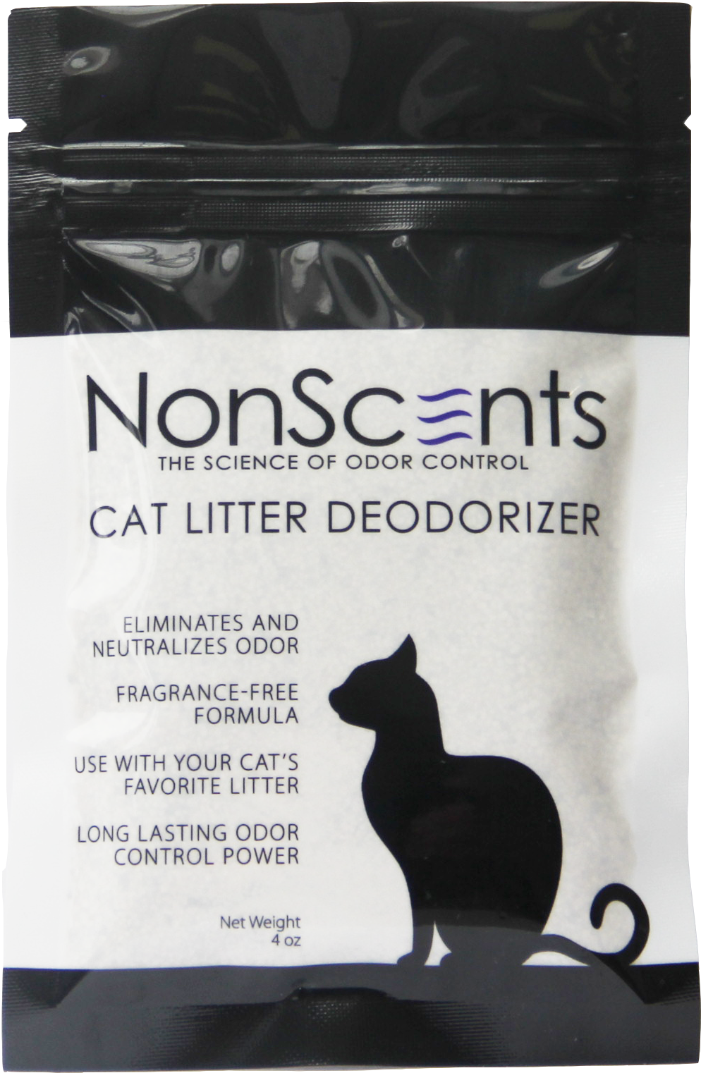 Free Cat Litter Deodorizer Sample - Black Cat (1791x1855), Png Download
