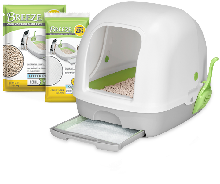 Breeze Hooded Litter Box System - Tidy Cat Breeze Hooded Litter Box (800x1000), Png Download