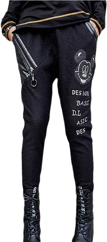 G 54 Max Lulu Brand Elastic Waist 3d Printed Ripped - Pocket (800x800), Png Download