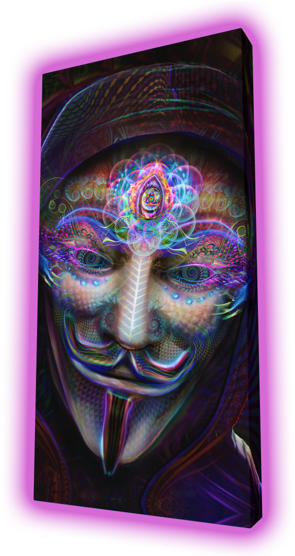 “guy Fawkes” - Modern Art (648x1080), Png Download
