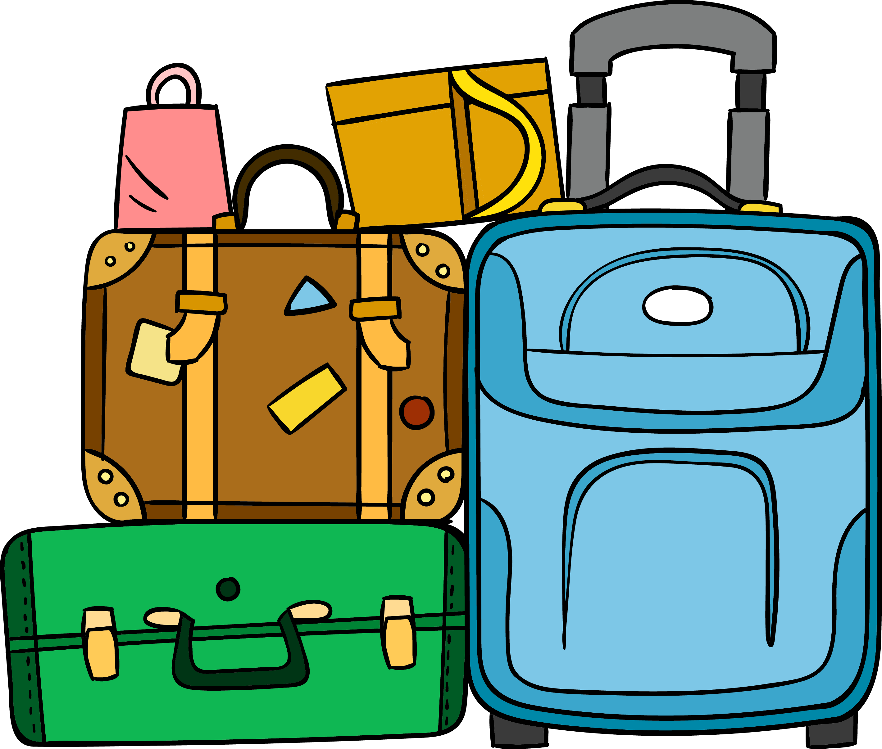 Download Suitcase Baggage Travel - Cartoon Suitcase PNG Image with No  Background 