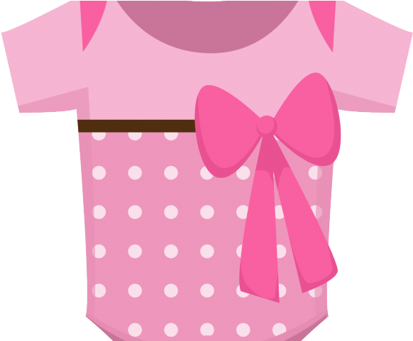 Pink Dress Clipart Tutu Onesie - Pink Baby Clothes Clipart (640x480), Png Download