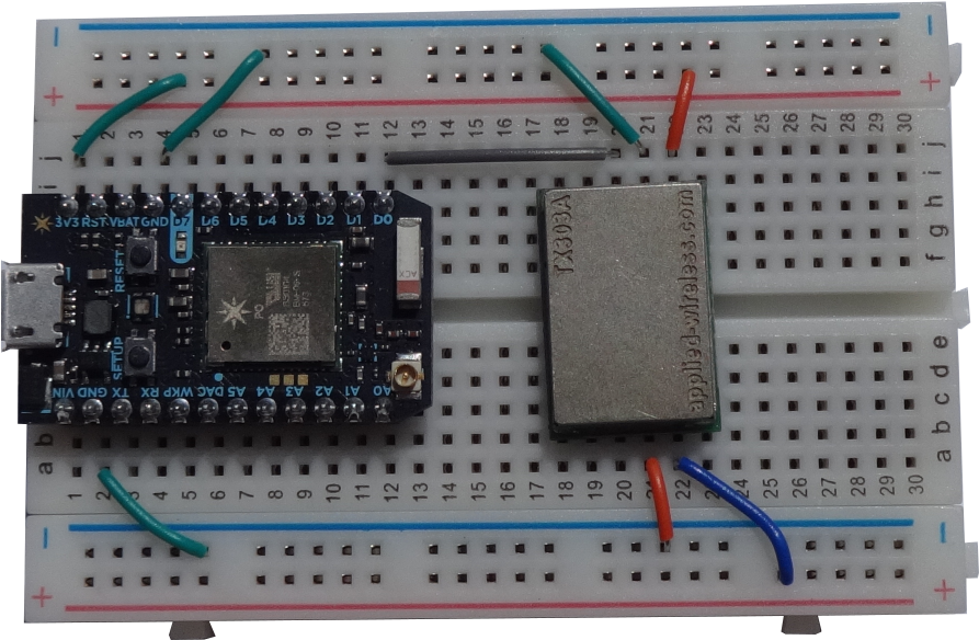 Breadboard Transmitter L 708 Kb - Electronic Component (900x600), Png Download