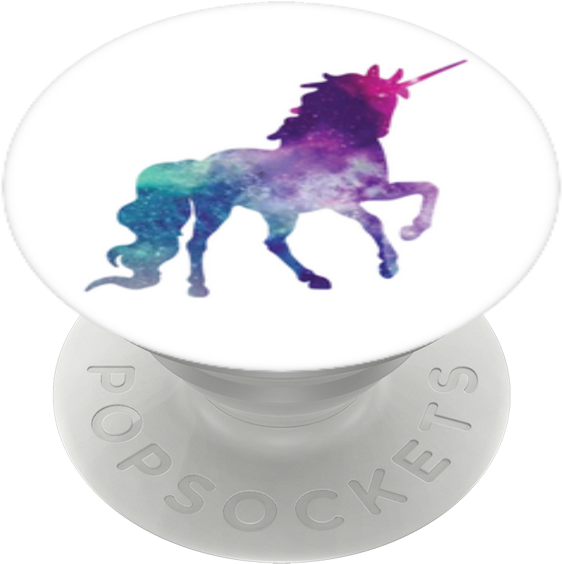 Unicorn Galaxy, Popsockets - Unicorn (989x1000), Png Download