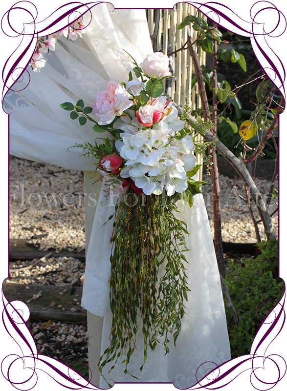 Jenny Wedding Arbor / Arch Tie Back Decoration Flowers - Wedding (608x822), Png Download