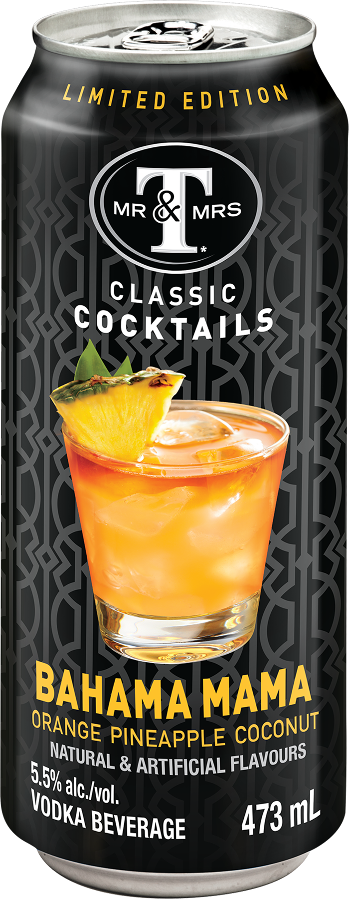 Mott's Mr & Mrs T Classic Cocktails Bahama Mama - Mr & Mrs T Bahama Mama (700x1800), Png Download