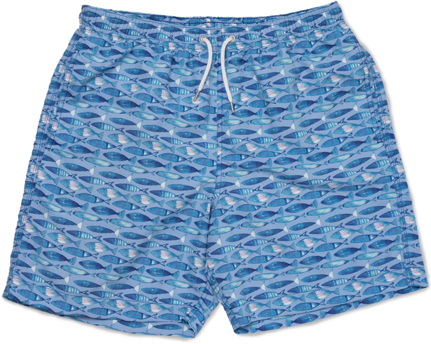 Swimming Fish - Blue - Mens (1450x1450), Png Download