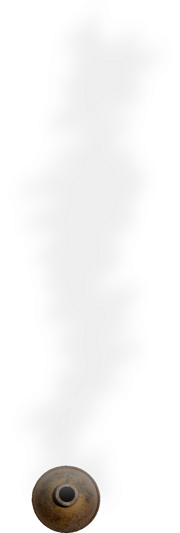 Chimney Smoke Wht Ks - Dundjinni Chimney (617x1849), Png Download