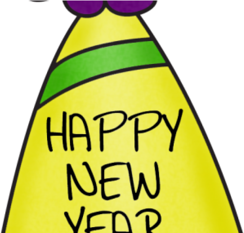 Happy New Year Clipart Party Hat (640x480), Png Download