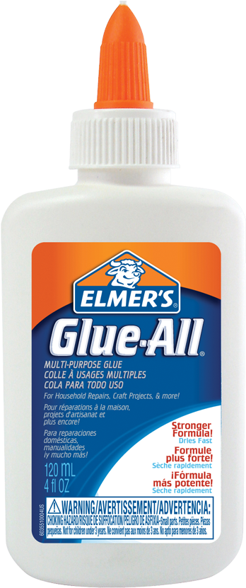 Elmer's® Glue All® Multi Purpose Glue 120 Ml White - Elmer's Glue (850x850), Png Download