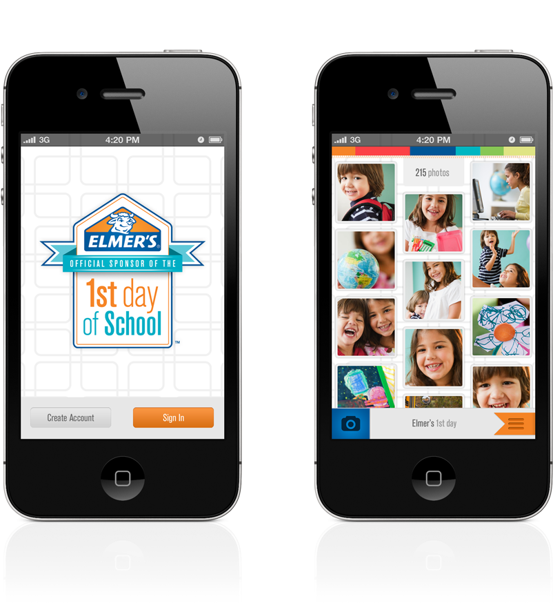 Introducing The Elmer's First Day App - Elmers (845x874), Png Download