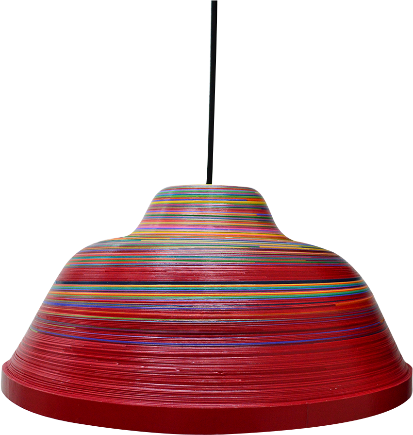 Lamparas Hechas De Papel Serpentina Para Tu Sala De - Lampshade (907x1365), Png Download
