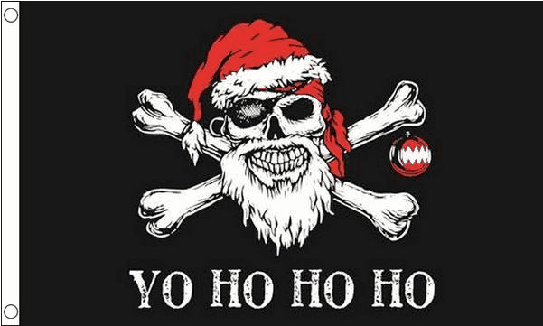 Yo Ho Ho Pirate Flag 3' X 5' - Christmas Pirate (600x600), Png Download