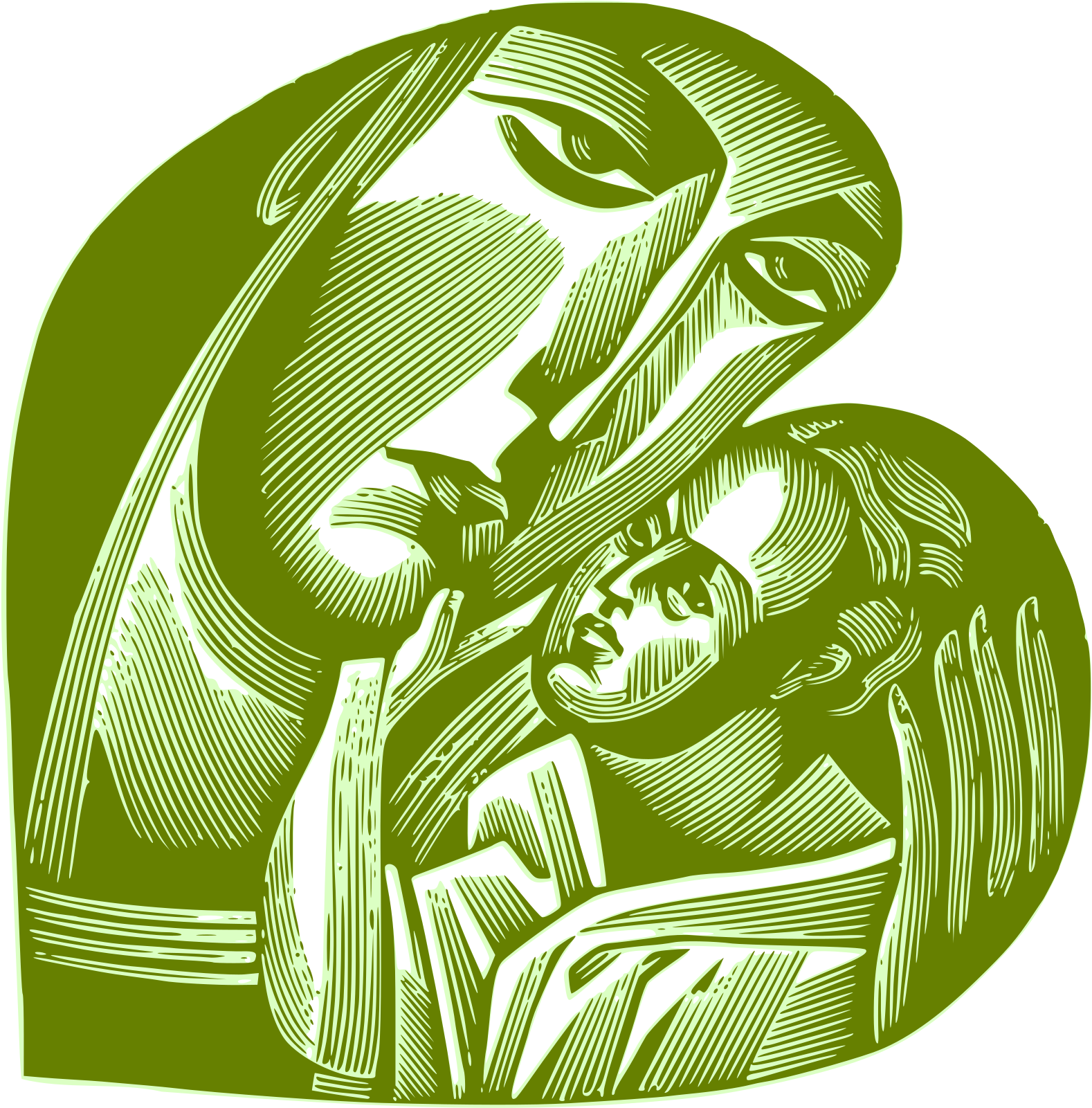 This Free Icons Png Design Of Mother And Child 02 (1697x2400), Png Download