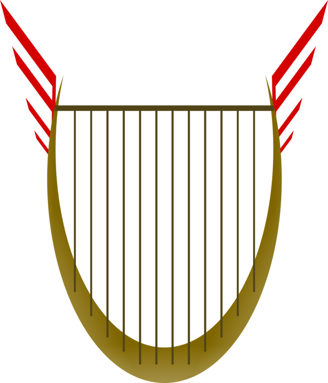 Lyre String Instruments Harp Musical Instruments - Lira Instrument (643x749), Png Download