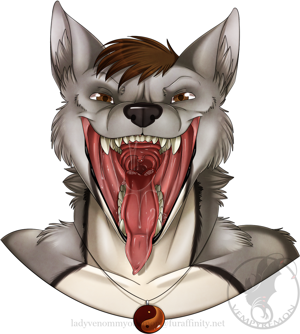Shio Magwolf - Cartoon (1280x1401), Png Download