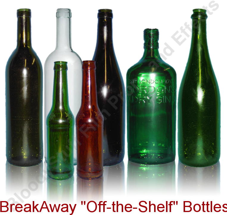 Blank Breakaway Bottles, Stage Bottles, Breakable Bottles, - Fake Glass Bottle (766x768), Png Download