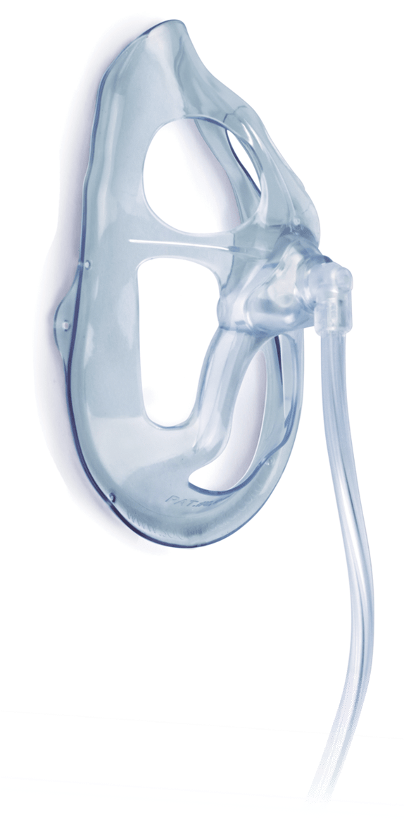 Open Oxygen Mask (573x1227), Png Download