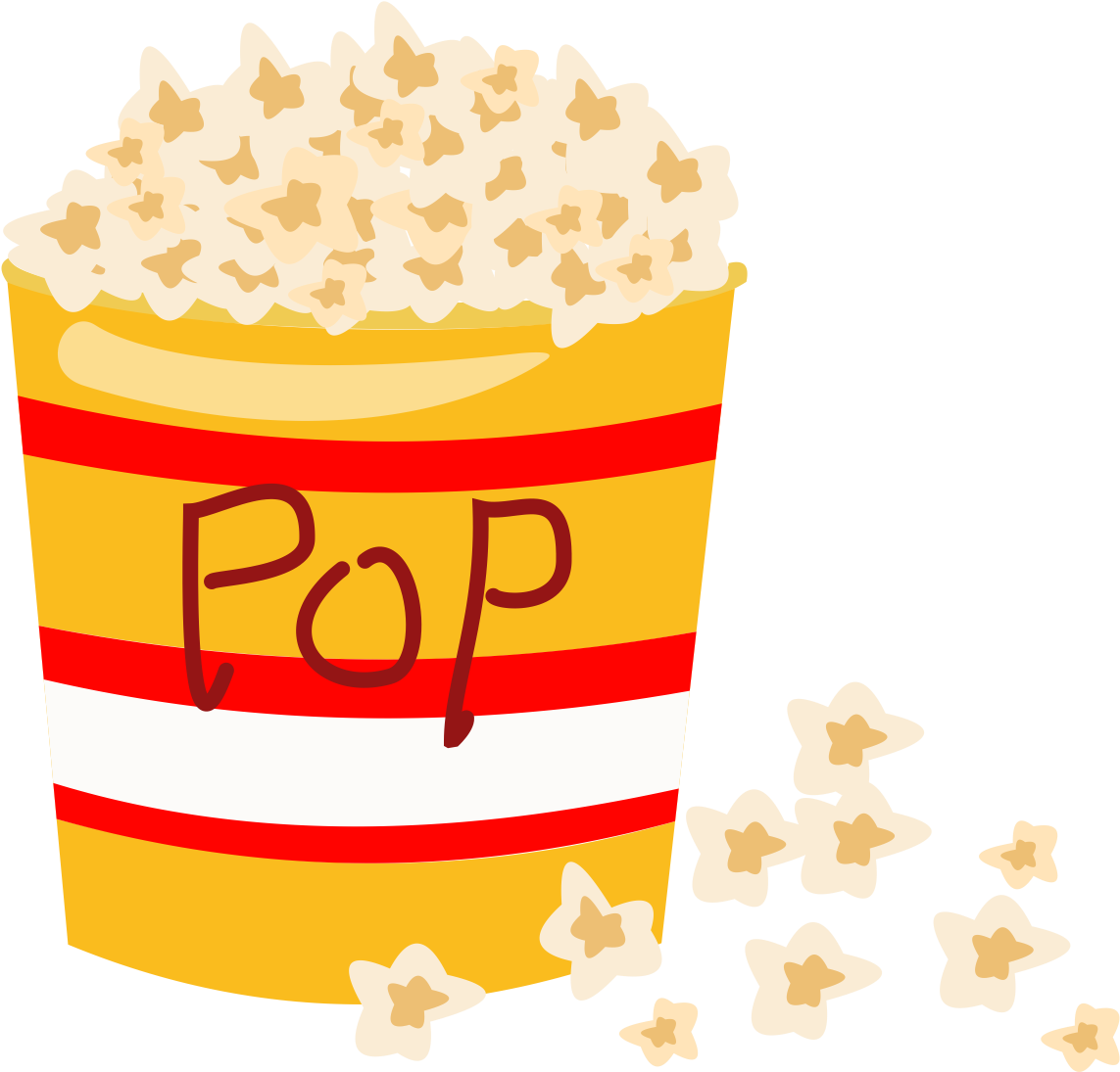 كارتون لطيف الذواقة تصميم العنصر الفشار صورة متجهة - Vector Graphics (2000x2000), Png Download