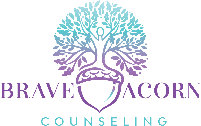 Airplane Oxygen Mask Analogy For Self-care - Acorn Tree Logo (858x526), Png Download