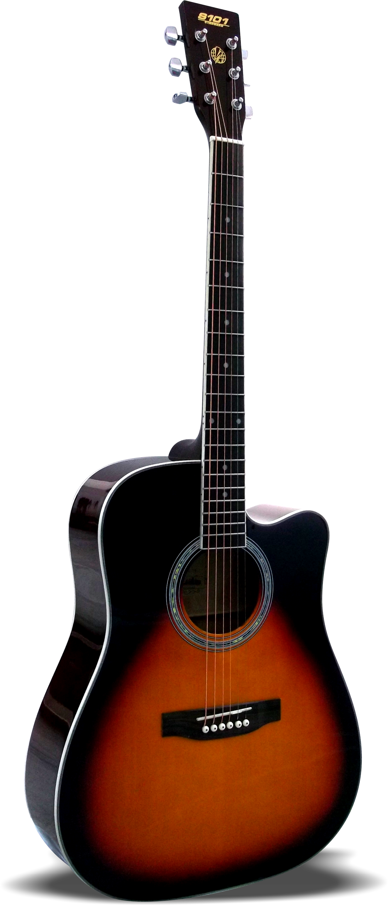 Equipada Con - - Guitarra Acustica Texana (1363x3086), Png Download