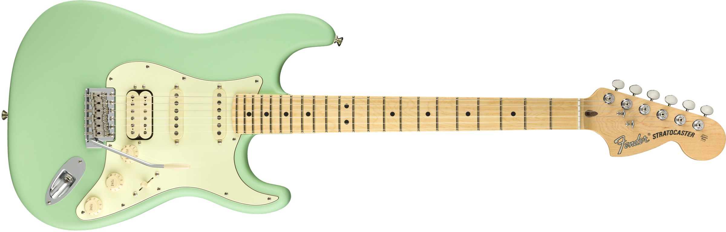 Guitarra American Performe Stratocaster Hss Mn Surf - Fender Stratocaster American Performer Hss (2400x769), Png Download