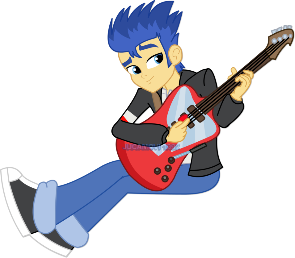 Cartoon Guitar Player - Flash Sentry Guitar (955x836), Png Download