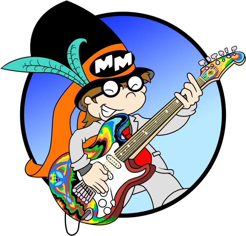 Cartoon Guitar Png (1000x1000), Png Download