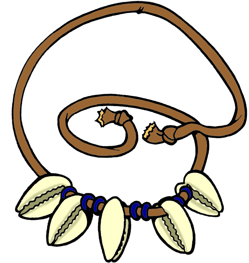 Necklace Clipart Shell Necklace - Shell Necklace Clipart (1100x932), Png Download