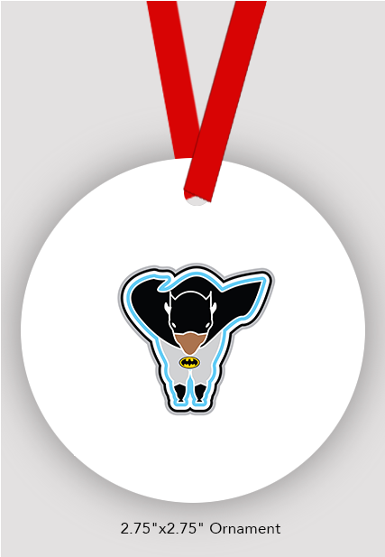 Bat Buffalo Ornament By Marinette Kozlow - Pendant (576x616), Png Download