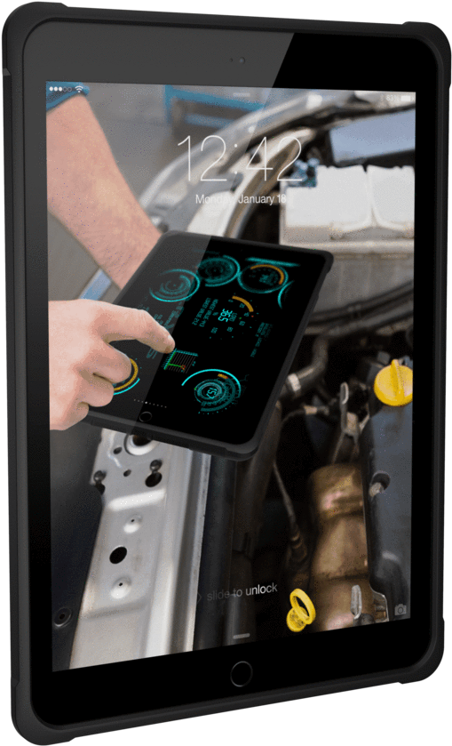 Black - Case Ipad 2018 Uag (900x900), Png Download