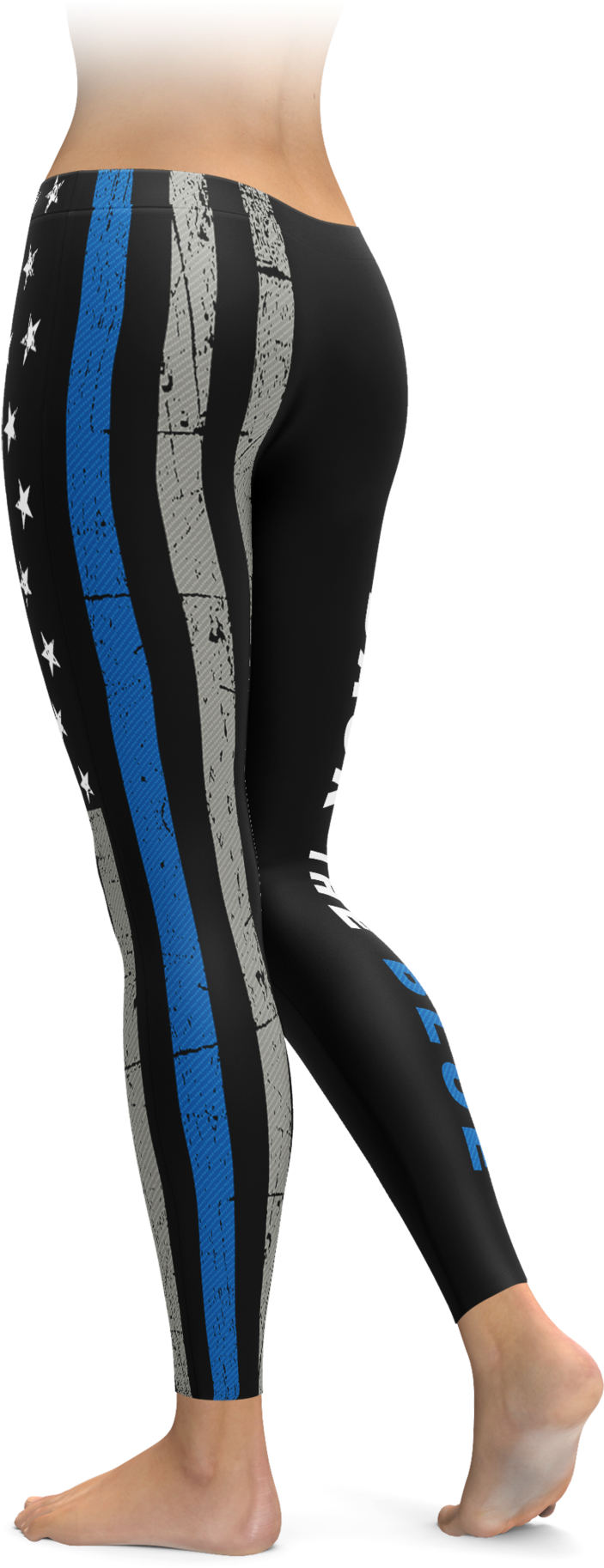 Are You A Police Officer Or Maybe You Love Someone - Checker Stripe Leggings (1692x2048), Png Download