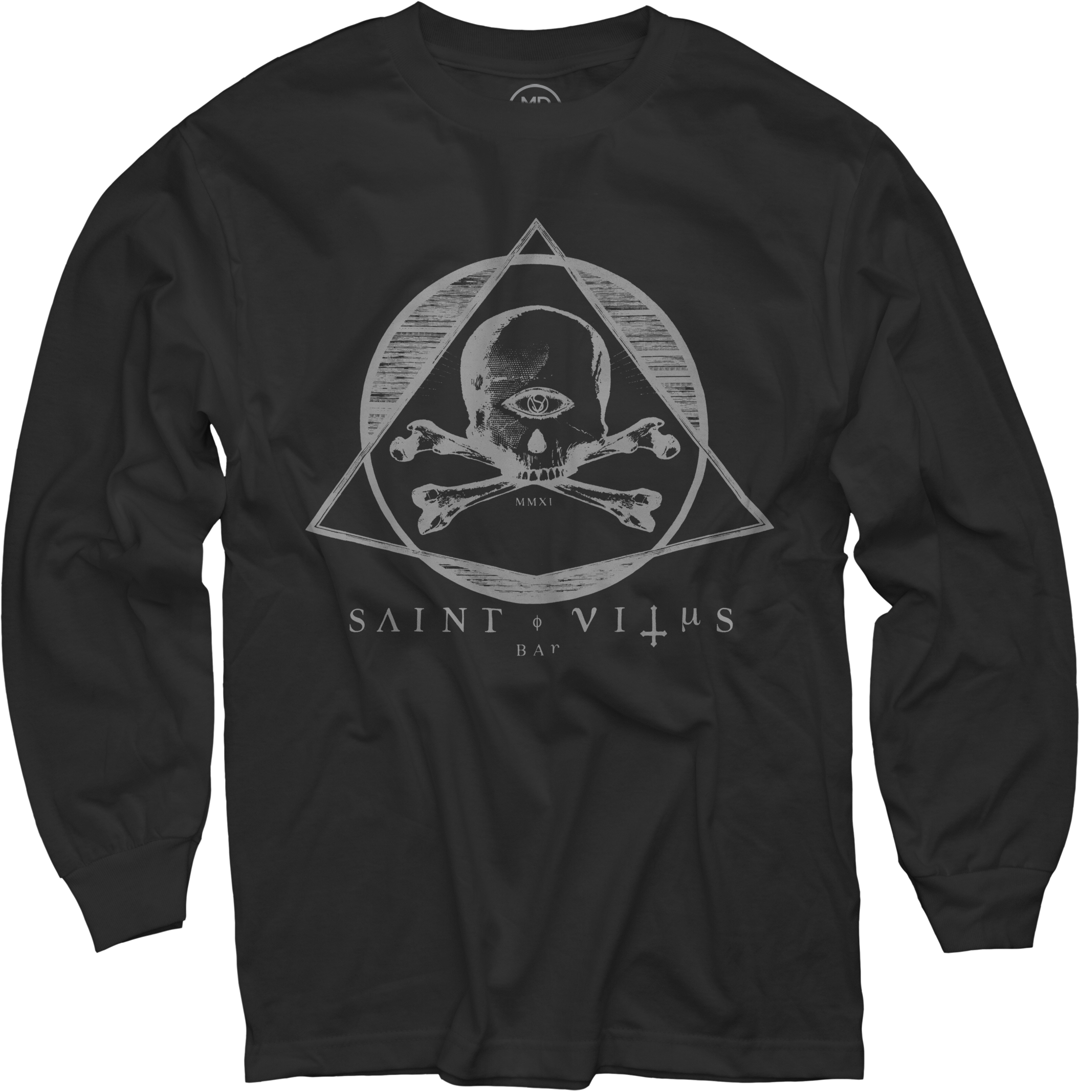 Saint Vitus Black Long Sleeve T-shirt $30 - Saint Vitus Bar Logo (2108x2150), Png Download