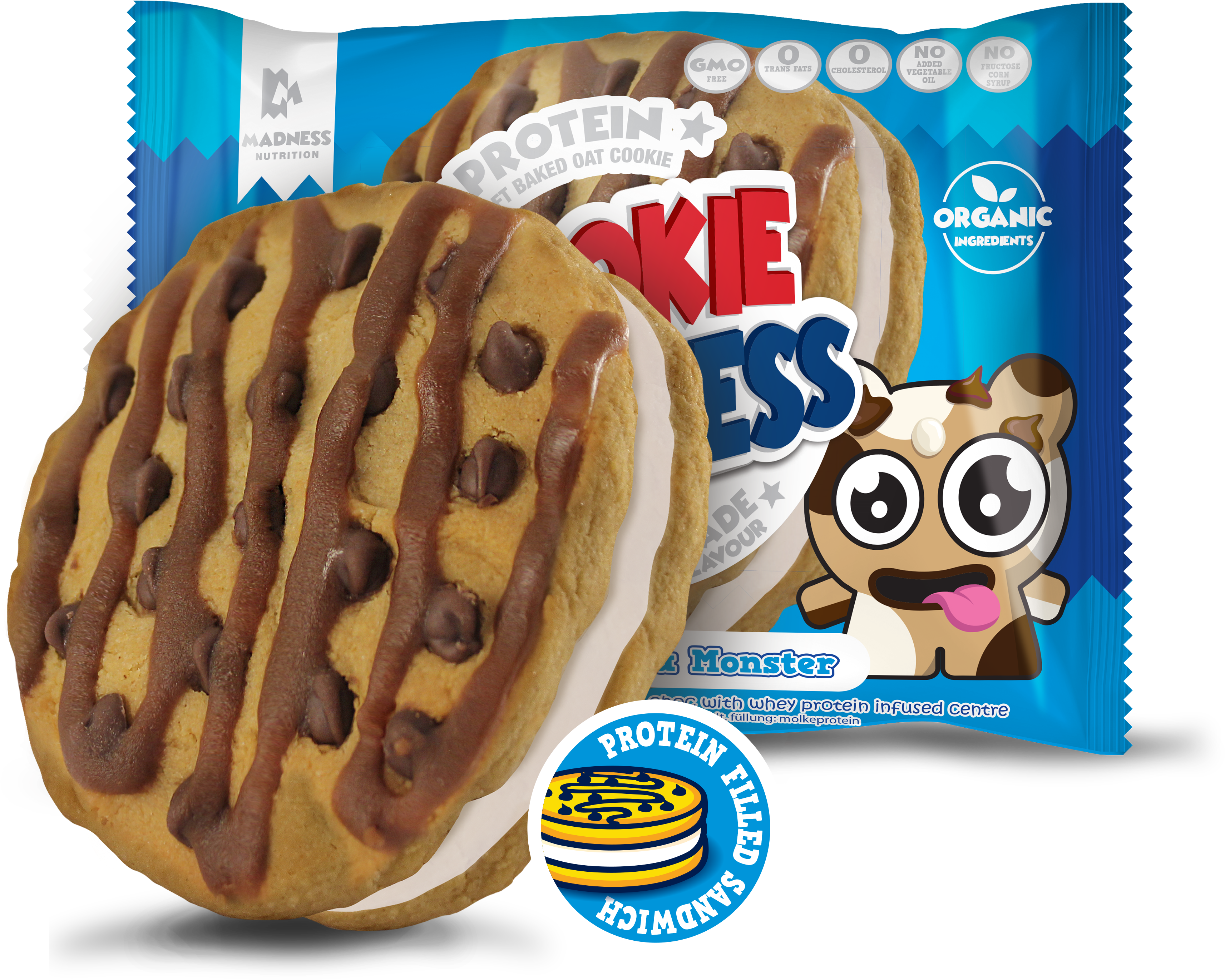 Choc-chip Mega Monster (3533x3533), Png Download