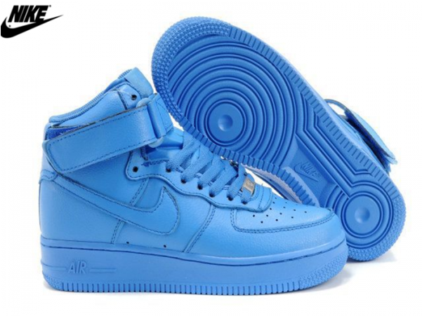 Nike Para Mujer Air Force One Cana Alta X-girl Azul - Air Force Nike Blue (600x600), Png Download