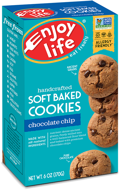 Nutrient Dense Ancient Grains Finely Milled Into A - Enjoy Life Chocolate Chip Cookies (622x879), Png Download