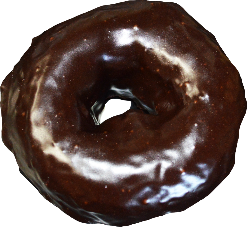Double Chocolate - Doughnut (1024x940), Png Download