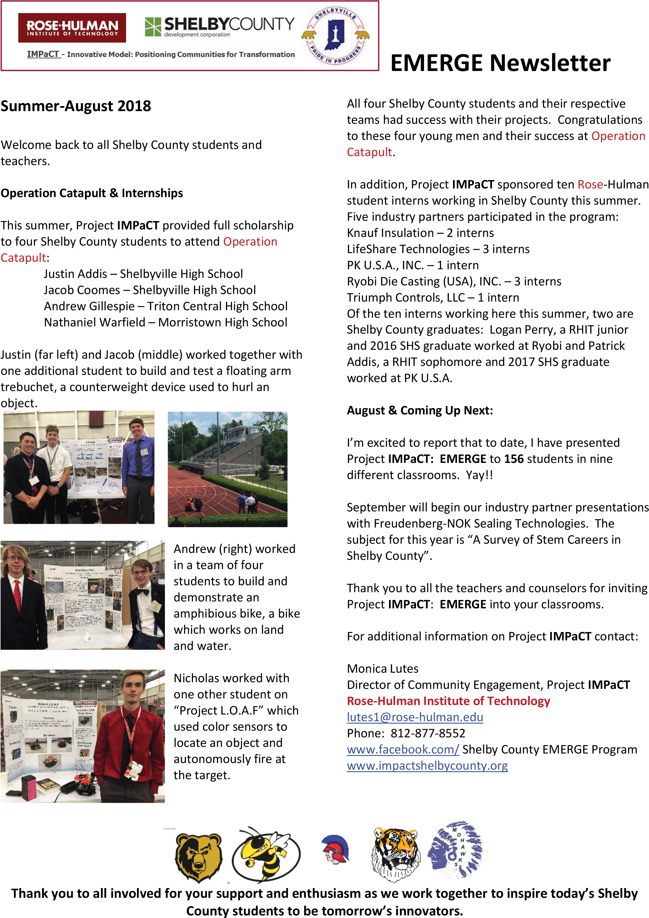 Rose-hulman Institute Of Technology - Web Page (2550x3300), Png Download