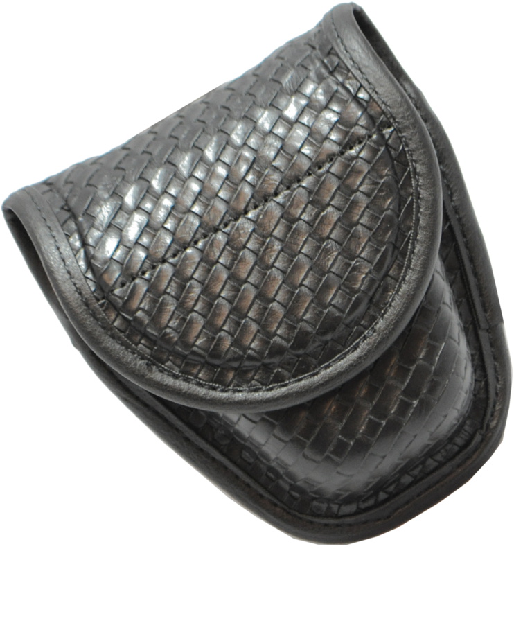 22178 Bianchi Basketweave Double Handcuff Case - Leather (1024x1024), Png Download