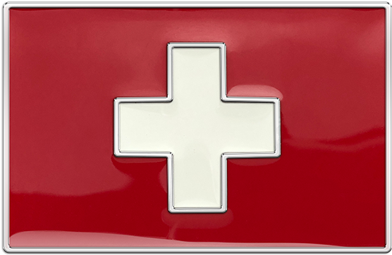 Switzerland Flag Buckle - Cross (555x555), Png Download