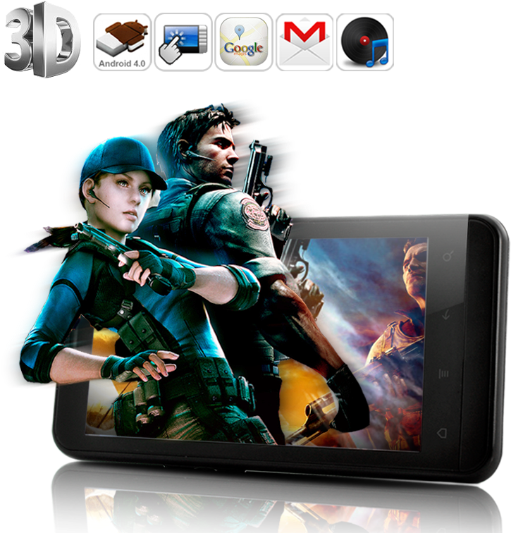 0 3d Dispaly Phone - Mobile Phone 3d Screen (800x795), Png Download