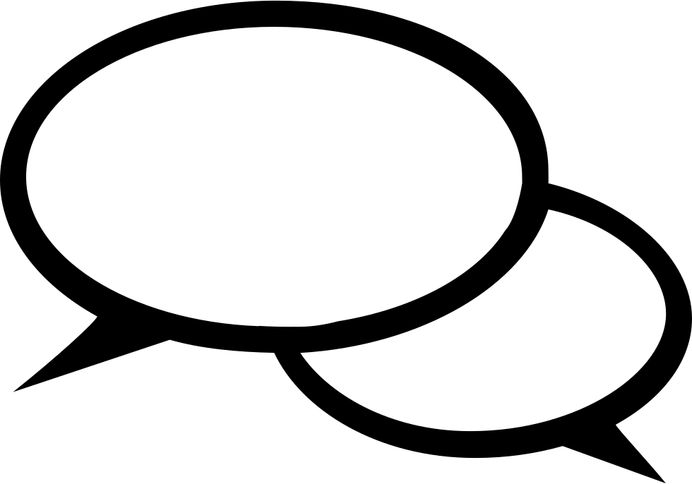 Speech Bubble Clipart Oval - Symbol Chatten (980x686), Png Download
