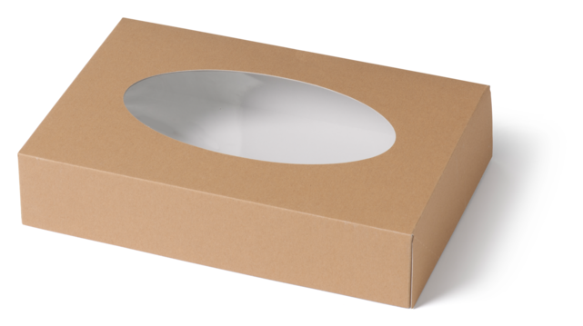 Biodore® Catering Box, Kraft And Pla, 360x250x80mm, - Plywood (640x640), Png Download