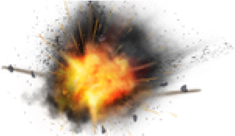 Wars Clipart Explosion - Png Bomb Blast Background (640x480), Png Download